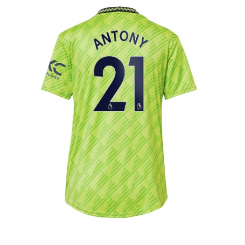 Fotbalové Dres Manchester United Antony #21 Dámské Alternativní 2022-23 Krátký Rukáv